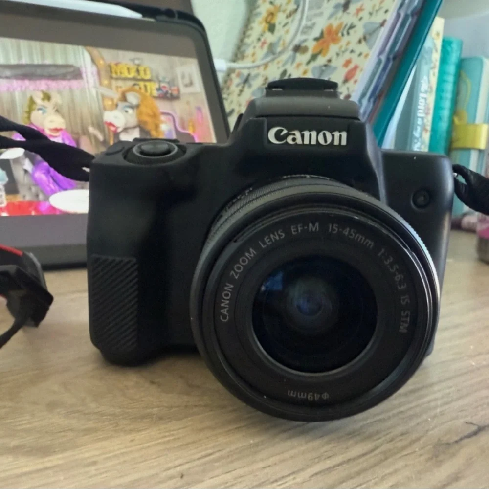 Canon Black Digital Camera with Lens